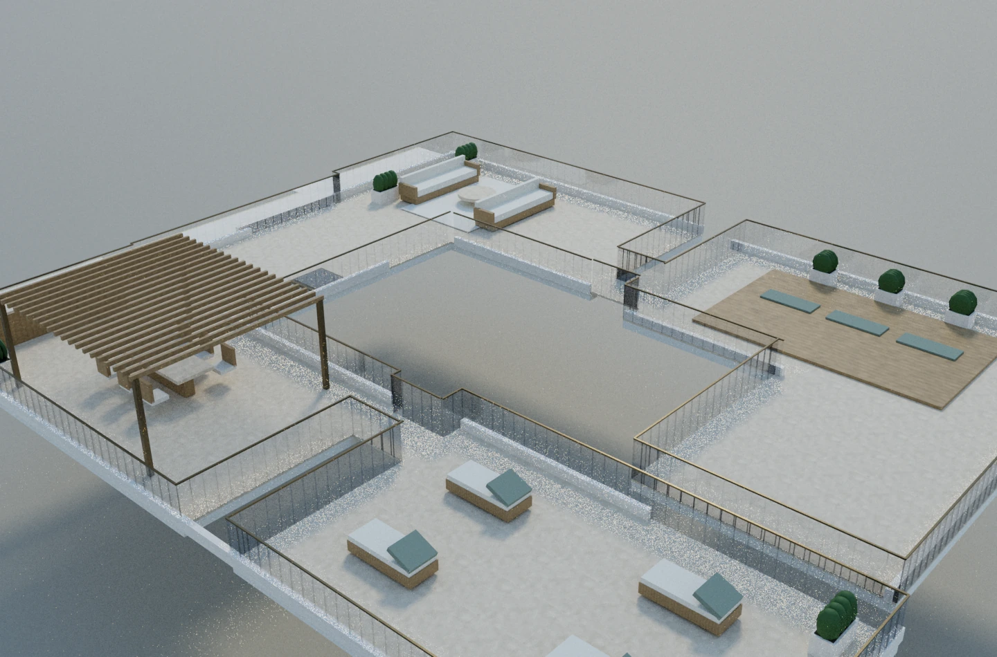 Sea La Vie Rooftop gathering areas and courtyard opening